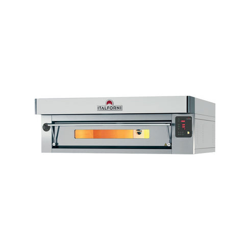 Four à pizza 1 niveau digitales Gamme EURO - 12 pizzas - Finition inox - 1620x1260x400mm